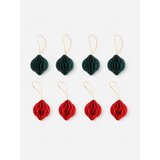 Sinsay Set božićnih papirnatih kuglica za bor 8 pack | shoptok.hr