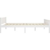 vidaXL Posteljni okvir trdna borovina bele barve 120x200 cm | Shoptok.si