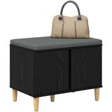  Haldna klop z blazino z vrati Črna Orehovina 60 x 38 x 46 cm, (5000155714) | Shoptok.si