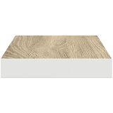  Plutajuće zidne police 4 kom hrast i bijele 40x23x3,8 cm MDF | shoptok.hr