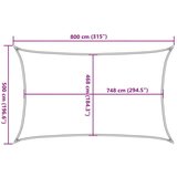  Jedro protiv sunca svjetlosivo 8x5 m od 100% poliestera Oxford | shoptok.hr