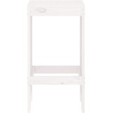  Barski stolci 2 kom bijeli 40 x 36 x 75 cm od masivne borovine | shoptok.hr