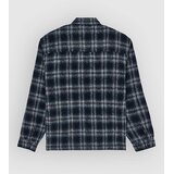 Element Fuzzy Check Jacket brushed plaid dark slate | Shoptok.si