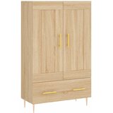 Visoka komoda boja hrasta 69,5 x 31 x 115 cm konstruirano drvo | shoptok.hr