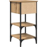vidaXL nočne omarice 2 kosa Umetniški hrast 34x36x70 cm Obdelano leseno | Shoptok.si