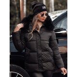 DStreet Kurtka damska zimowa NORDKOLL pikowana z kapturem czarna | shoptok.hr