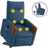  Masažni naslonjač na podizanje plavi od tkanine | shoptok.hr