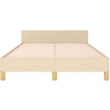  Okvir za krevet s uzglavljem krem 120x190 cm od tkanine | shoptok.hr