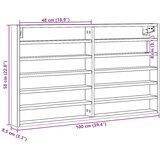  Vitrina siva boja betona 100x8,5x58 cm konstruirano drvo | shoptok.hr