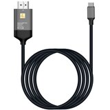 E-green Kabl 3.1 USB tip C - HDMI (30Hz), metalni 1.8m crni Cene