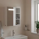  Kupaonski ormarić s ogledalom i LED svjetlom bijeli 45x13x52 cm