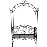 Garden Pleasure Črna kovinska vrtna klop Colima - | Shoptok.si