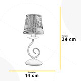 Lesnina XXXL NAMIZNA SVETILKA POLETTE 14/14/34 cm | Shoptok.si
