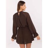RUE PARIS Dress-MI-SK-A1554.26-brown | Shoptok.si