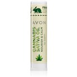 Avon Cannabis Sativa Oil Nourish & Calm balzam za usne s uljem kanabisa 4,5 g Cijene