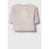 United Colors Of Benetton Bombažen pulover za dojenčka roza barva
