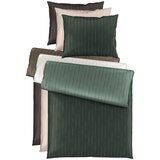 Dieter Knoll OBOJESTRANSKA POSTELJNINA STRIPES DK 140/200 cm saten rjava | Shoptok.si