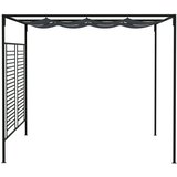  Sjenica s pomičnim krovom 4 x 3 x 2,3 m antracit 180 g/m² | shoptok.hr