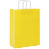 Papirnate vrećice 250 kom s ručkama žute 26x12x35 cm | shoptok.hr