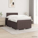  Boxspring krevet s madracem Tamno smeđa 120 x 190 cm Tkanina Cijene