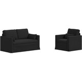  Set sofe 2 pcs Crna 139 x 78 x 80 cm tkanina | shoptok.hr