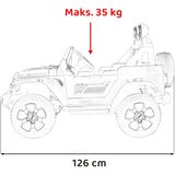  Licenciran avto na akumulator Jeep Wrangler Rubicon 4x4 - oranžen | Shoptok.si