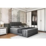 Kondela Boxspring postelja, 180x200, siva, BEST | Shoptok.si
