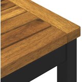  Stol za večeru u vrtu Prirodna i crna 110 x 108,5 x 75 cm | shoptok.hr