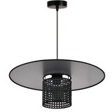  Duolla - Visilica na sajli TOKYO RATTAN 1xE27/15W/230V, prečnik 50 cm, crna/srebrna | Eponuda.com