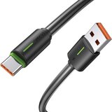 Usams USB-C 3A YU SERIES 1M USB-C/USB-A KABEL ZA TELEFONE ČRN, (21980500) | Shoptok.si