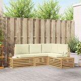  Set vanjskih sofa Bijela 213 5 x 154 5 x 73 cm Poliester | shoptok.hr