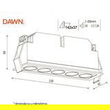 Dawn LED svetiljka FGL05 13W 3000K 40° BELA Cene