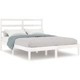 The Living Store Posteljni okvir bel iz trdne borovine 160x200 cm - Posteljni Okvir, (21525877) | Shoptok.si