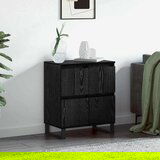 vidaXL s pohranom s vratima Crna 60 x 35 x 70 cm Konstruirano drvo | shoptok.hr