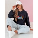 DStreet Bluza damska oversize z haftem DOGSWEETY granatowa | Shoptok.si