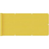 Balkonski zastor žuti 75 x 400 cm HDPE | shoptok.hr