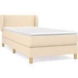 Maison Chic Box spring postelja - Vzmetna postelja z vzmetnico krem 100x200 cm blago SL13567, (21883361) Cene