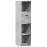 Furnova Visoka omara betonsko siva 30x42,5x124 cm inženirski les, (21954977) | Shoptok.si