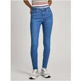 PepeJeans Blue Women's Super Skinny Fit - Women's Cene