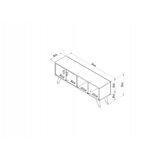 Hanah home tv polica crava white