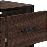TV omarica rjavi hrast 60x31x39,5 cm inženirski les in kovina | Shoptok.si
