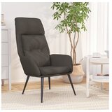  Stol za sproščanje temno sivo umetno semiš usnje | Shoptok.si