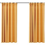 Furnova Zatemnitvene zavese z obešali 2 kosa rumene 140x175 cm, (21917916) | Shoptok.si