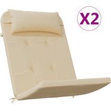  Jastuci za stolicu Adirondack 2 kom bež od tkanine Oxford | shoptok.hr