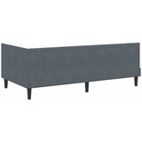  Kutni okvir kreveta Tamno siva 100 cm x 200 cm Baršun | shoptok.hr