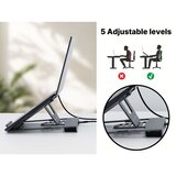 Sandberg stalak za prijenosnik s priključnom stanicom USB-C 8-u-1 | shoptok.hr
