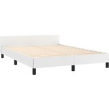  Okvir za krevet s uzglavljem bijeli 140x190 cm od umjetne kože | shoptok.hr