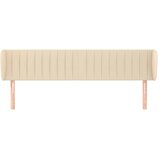 Uzglavlje s ušima krem 163x23x78/88 cm od tkanine | shoptok.hr