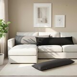  Jastuk s jastukom HEERLEN Svjetlosiva 40 x 145 cm Tkanina | shoptok.hr