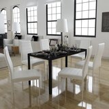 Furnova 7-delni jedilni set črna in bela (samo UK/NO/IE/FI), (21955467) | Shoptok.si